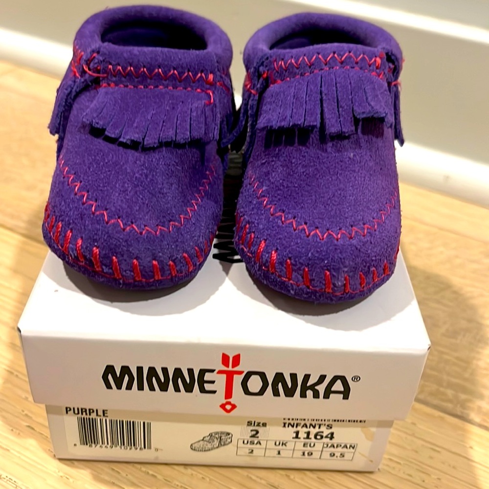 Minnetonka Riley Fringe Infant Bootie